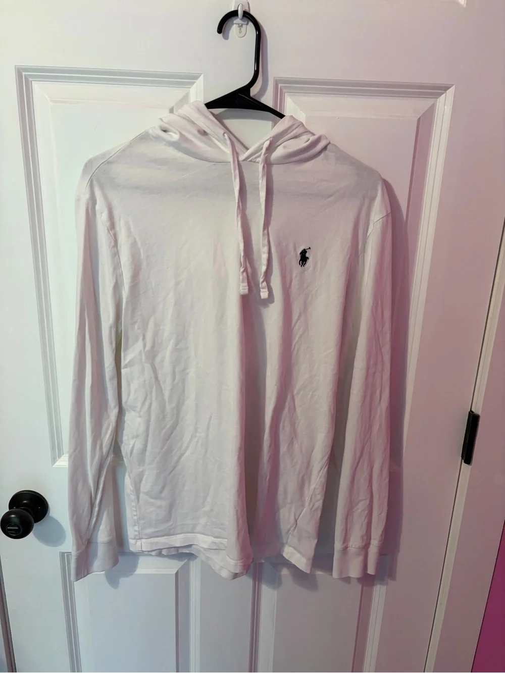 Polo by Ralph Lauren White Long-Sleeve Hooded Tee